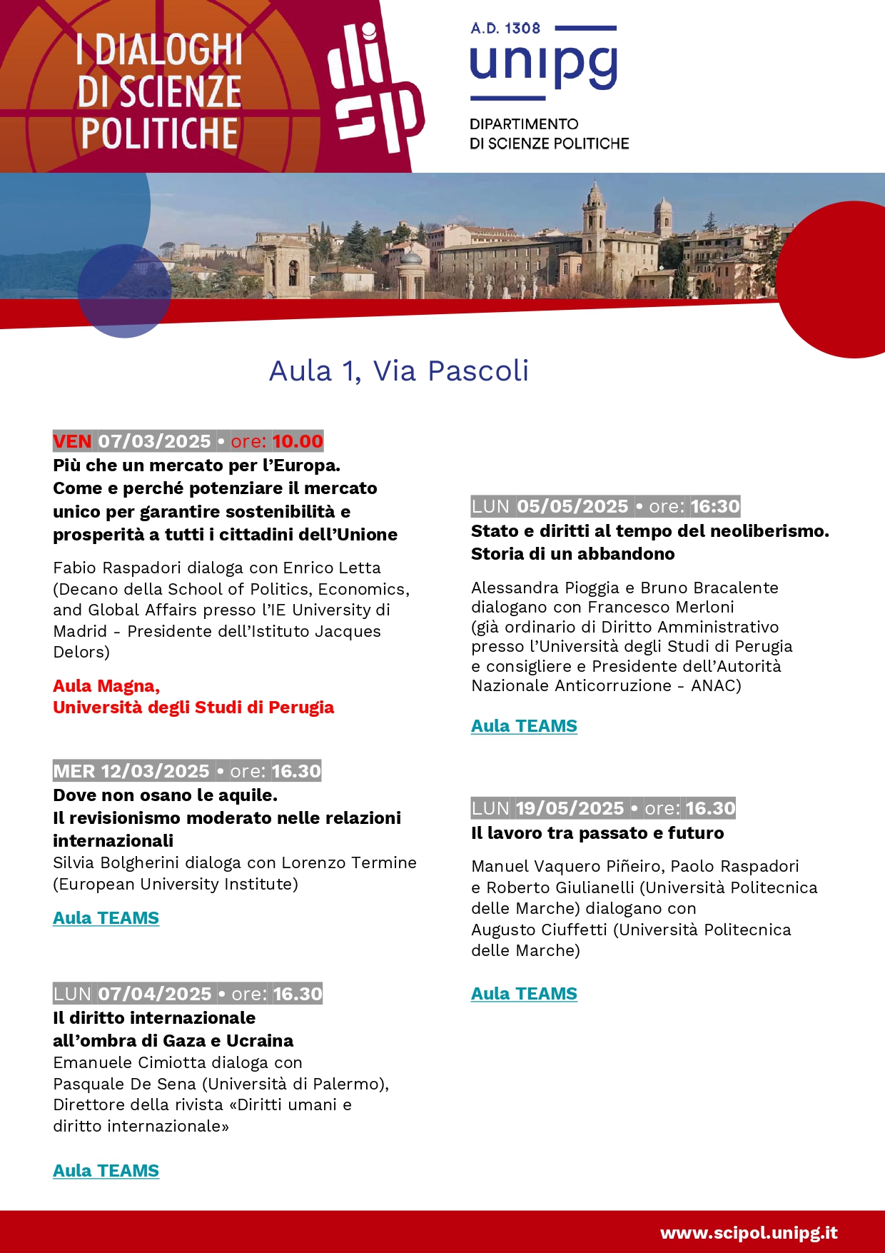 calendario i dialoghi di scipol ii sem 2024 2025