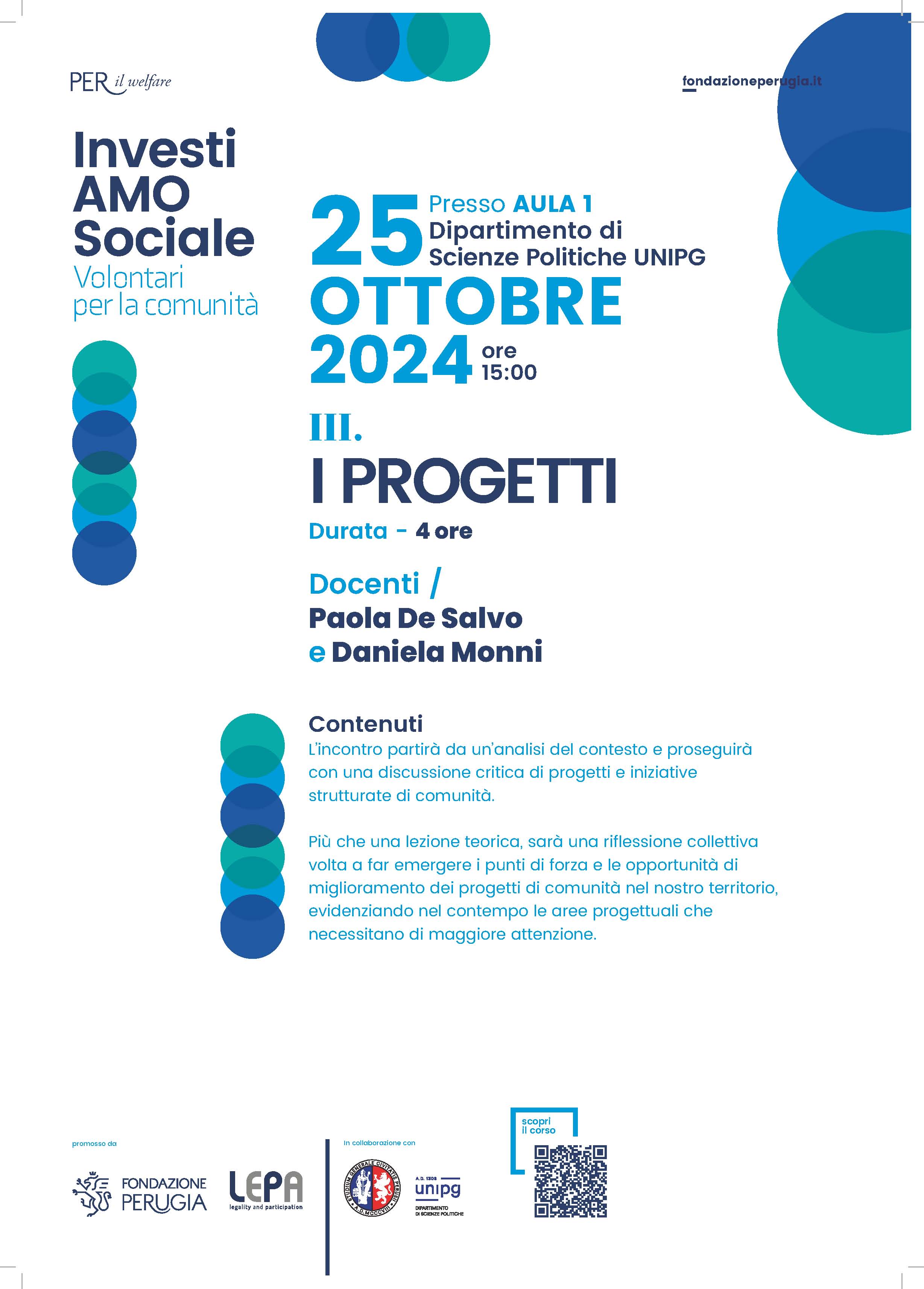 investiamo sociale 25 ottobre