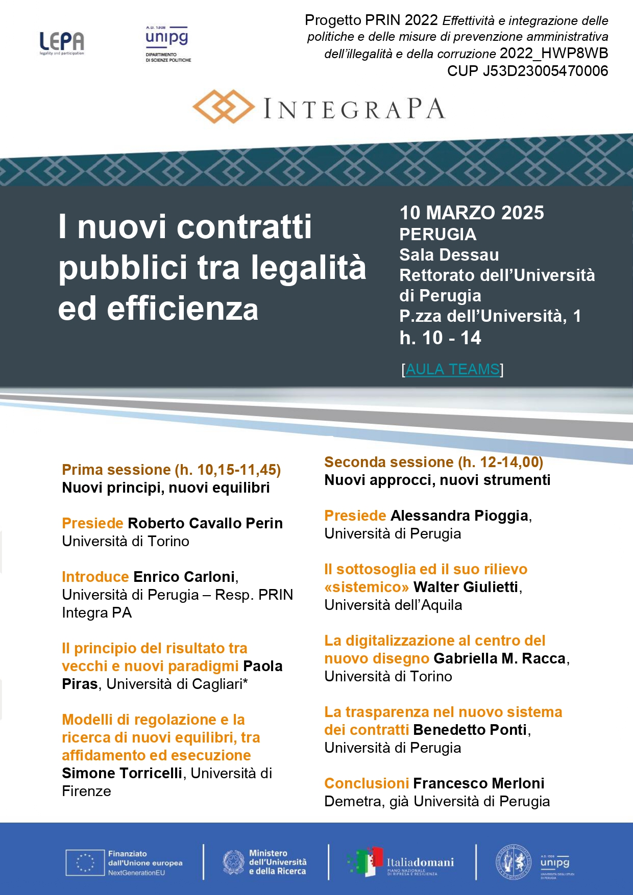 integra pa contratti pubblici legalita efficienza 10 marzo 2025 page 0001