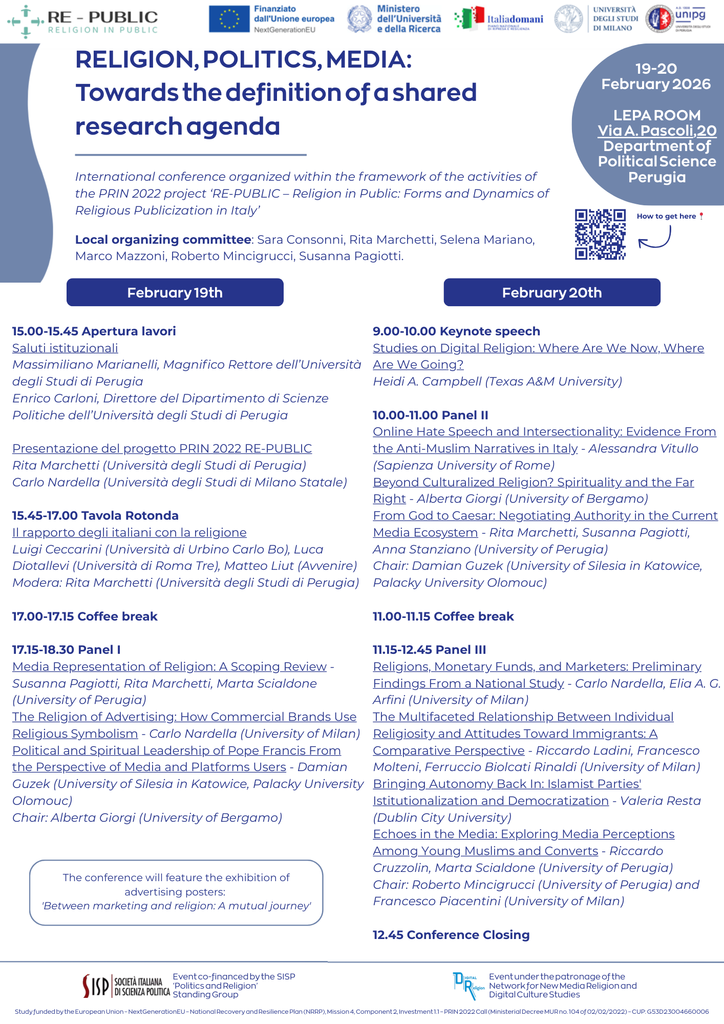 religion politics media towards the definition of a shared research agenda